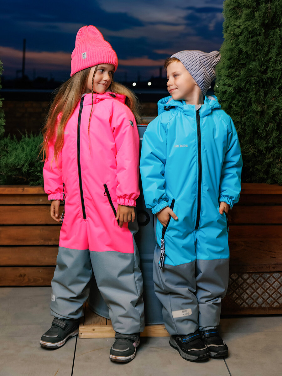 Комбинезон UKI KiDS размер 104, , розовый неон