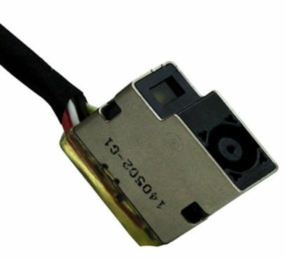 Разъем питания PJ582 для HP 250, 255, Pavilion 15-E, 17-E Series. 4.5x3.0 mm с иглой. С кабелем 17 см. p/n: CBL00360-0150, 709802-SD1. — фото 1