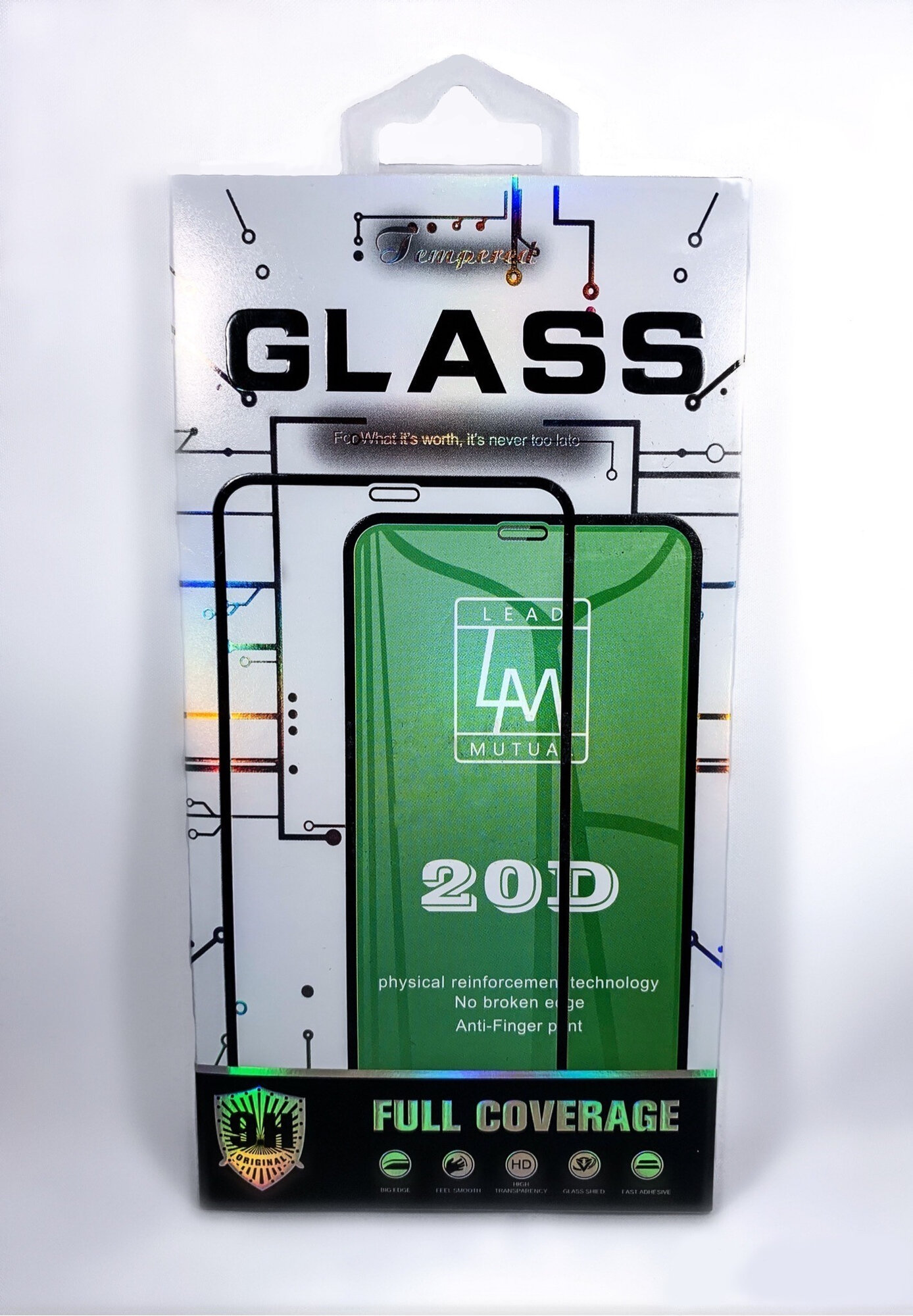 Защитное стекло на Samsung Galaxy Note 10, Полный клей, черное, X-CASE — фото 1