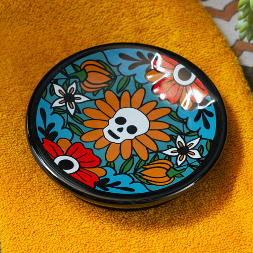 фото Мыльница для ванной керамическая los muertos moroshka цвет мультиколор