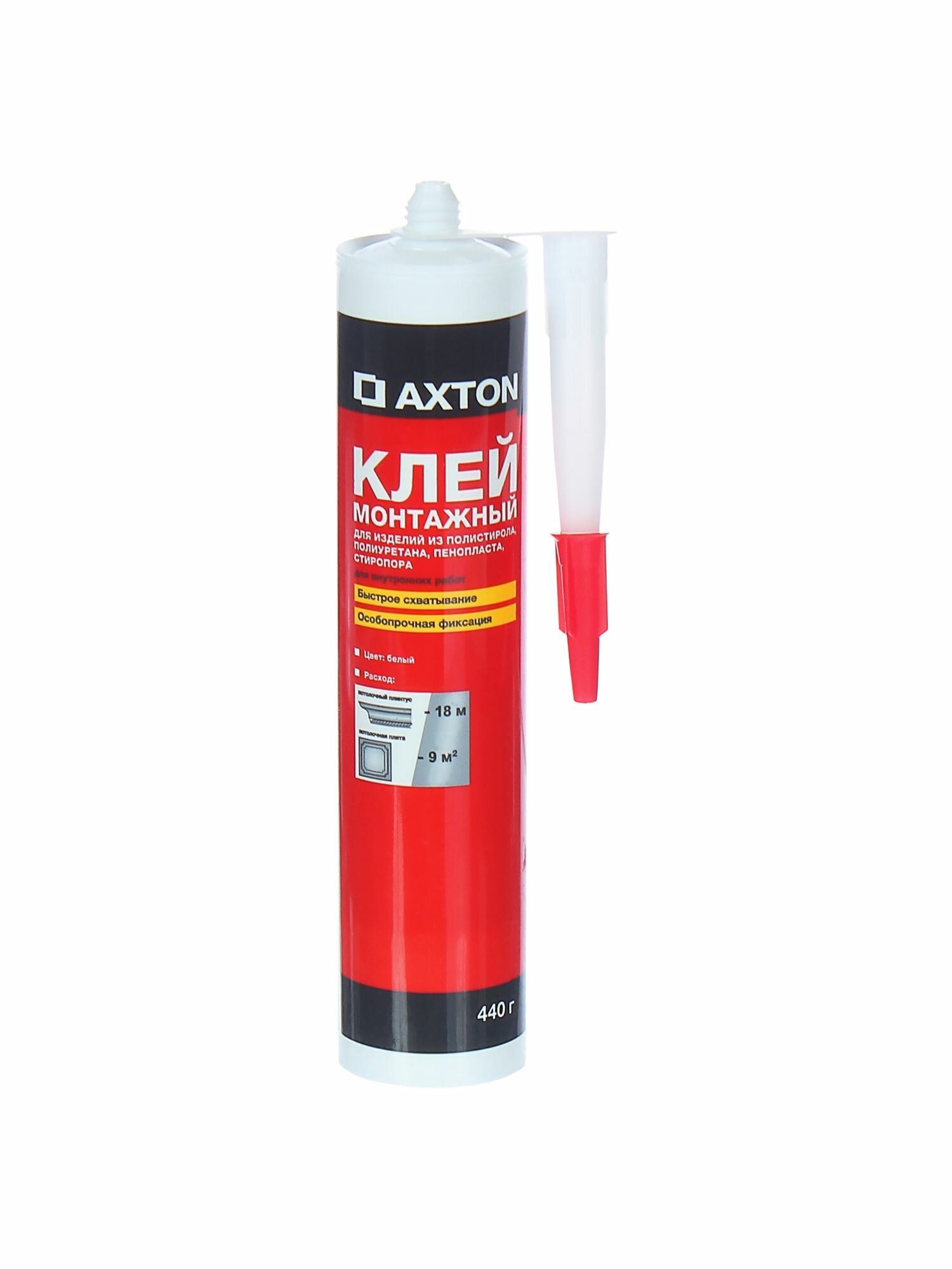 Клей монтажный Axton особопрочный 0.44 кг в картридже