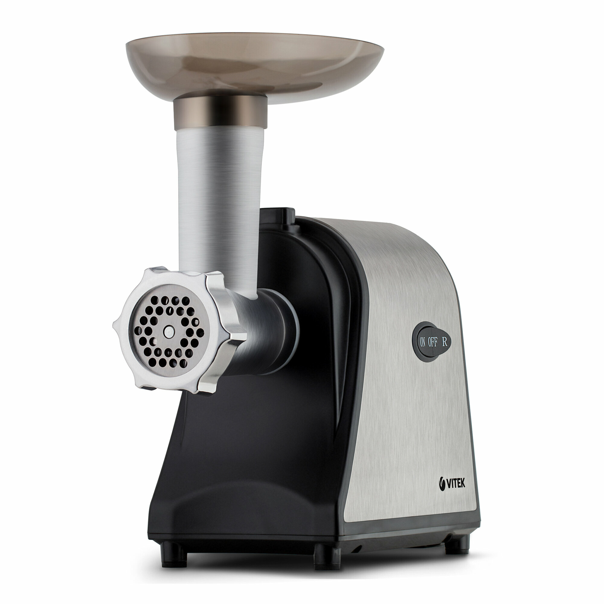 Мясорубка Vitek VT-3636 мощность 1700Вт диск для фарша черный/серебристый