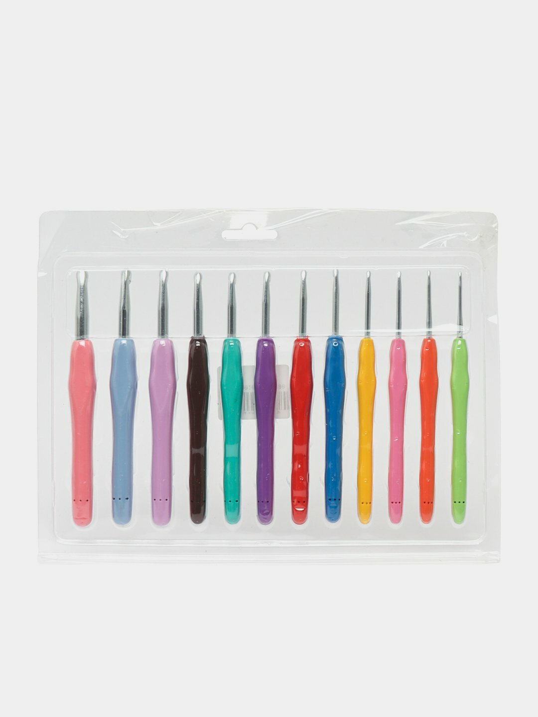 Крючок для вязания с силиконовой ручкой, набор для рукоделия, — фото 1