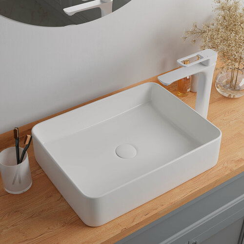 Изображение товара Раковина накладная IDDIS Slide SLIWS02i27 эмаль белая глянцевая