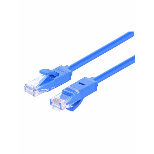 Кабель сетевой UGREEN NW102 (11201) Cat 6 8-Core U/UTP Ethernet Cable. Длина: 1м. Цвет: синий