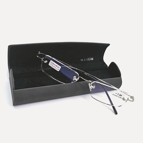 Изображение товара Модные очки титановая оправа +3.25 PD 62-64 линзы антиблик с футляром