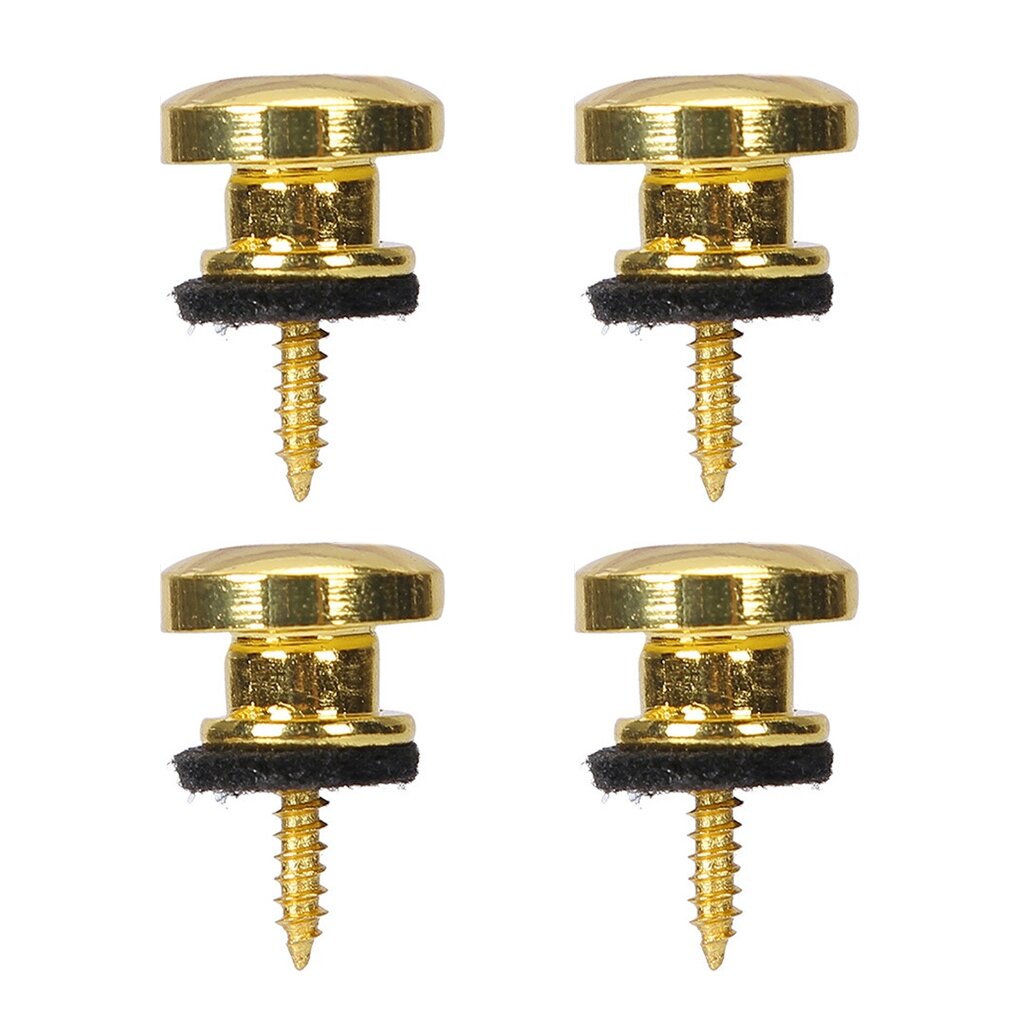 4 Pcs Guitar Strap Locks Metal Buttons Lock End Pins Durable