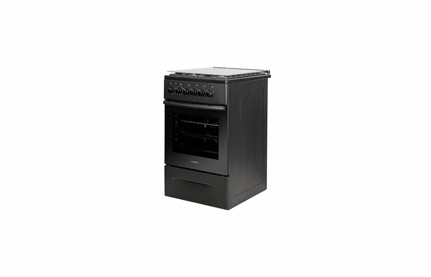 Плита комбинированная LERAN GEC 2361 AT, 50 л, 4 конфорки, черный — фото 1