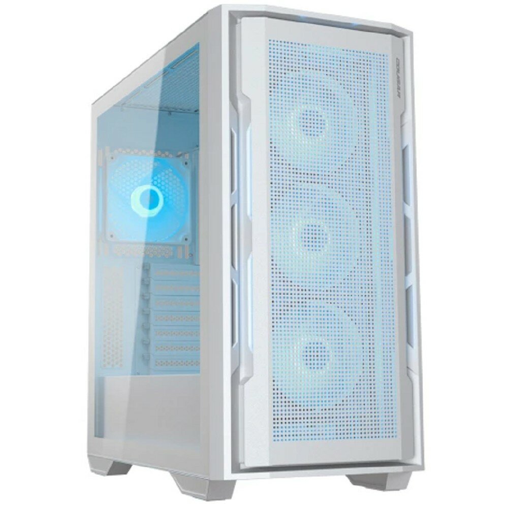 Cougar Корпуса Uniface X RGB White, 3x140mm ARGB +1x120mm ARGB Fan, ARGB Fan Hub, без БП, белый, E-ATX