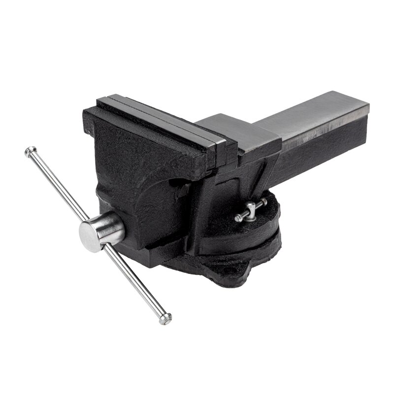 Тиски слесарные 150мм поворотные с наковальней KRANZ