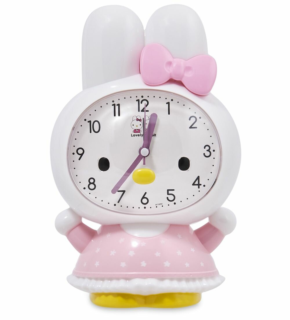 Будильник 'Зайка' белый — фото 1