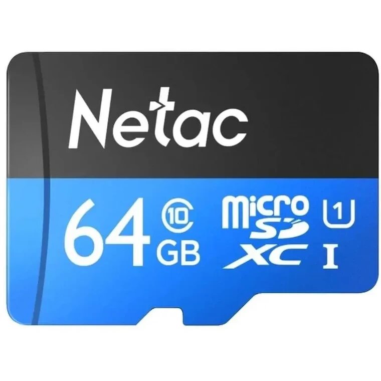 Карта памяти MicroSD 64Гб Netac NT02P500STN-064G-R