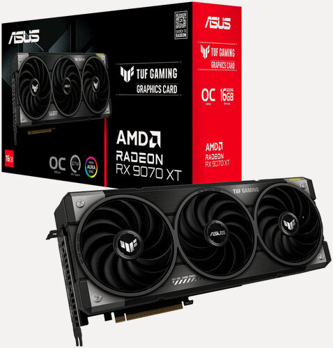 Изображение товара Видеокарта Asus Radeon RX 9070 XT OC 16Gb (TUF-RX9070XT-O16G-GAMING)