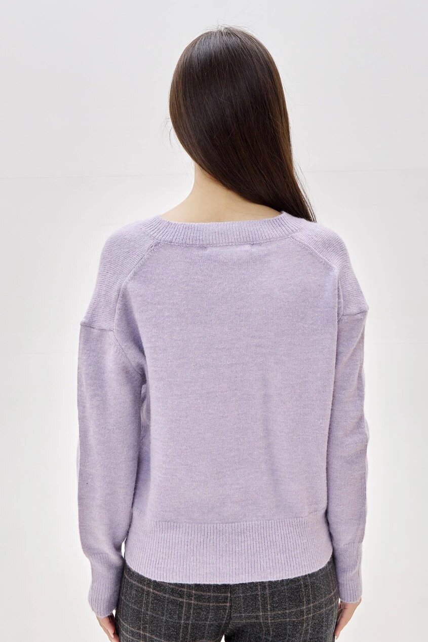 Свитер Selfie, размер S, , фиолетовый — фото 1