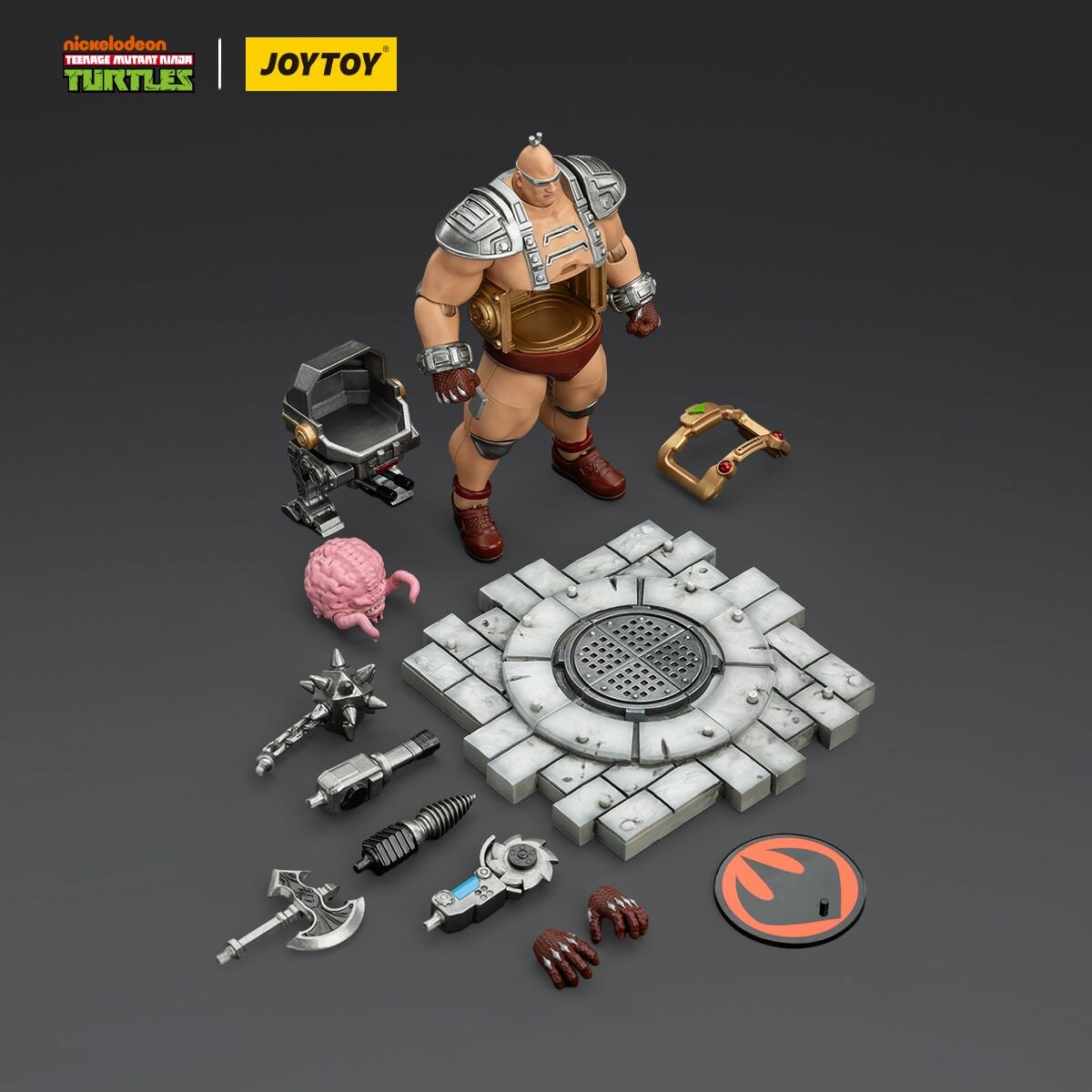 Подвижная фигурка TMNT-Krang JOYTOY TMNT 1/18 Подарочные модел