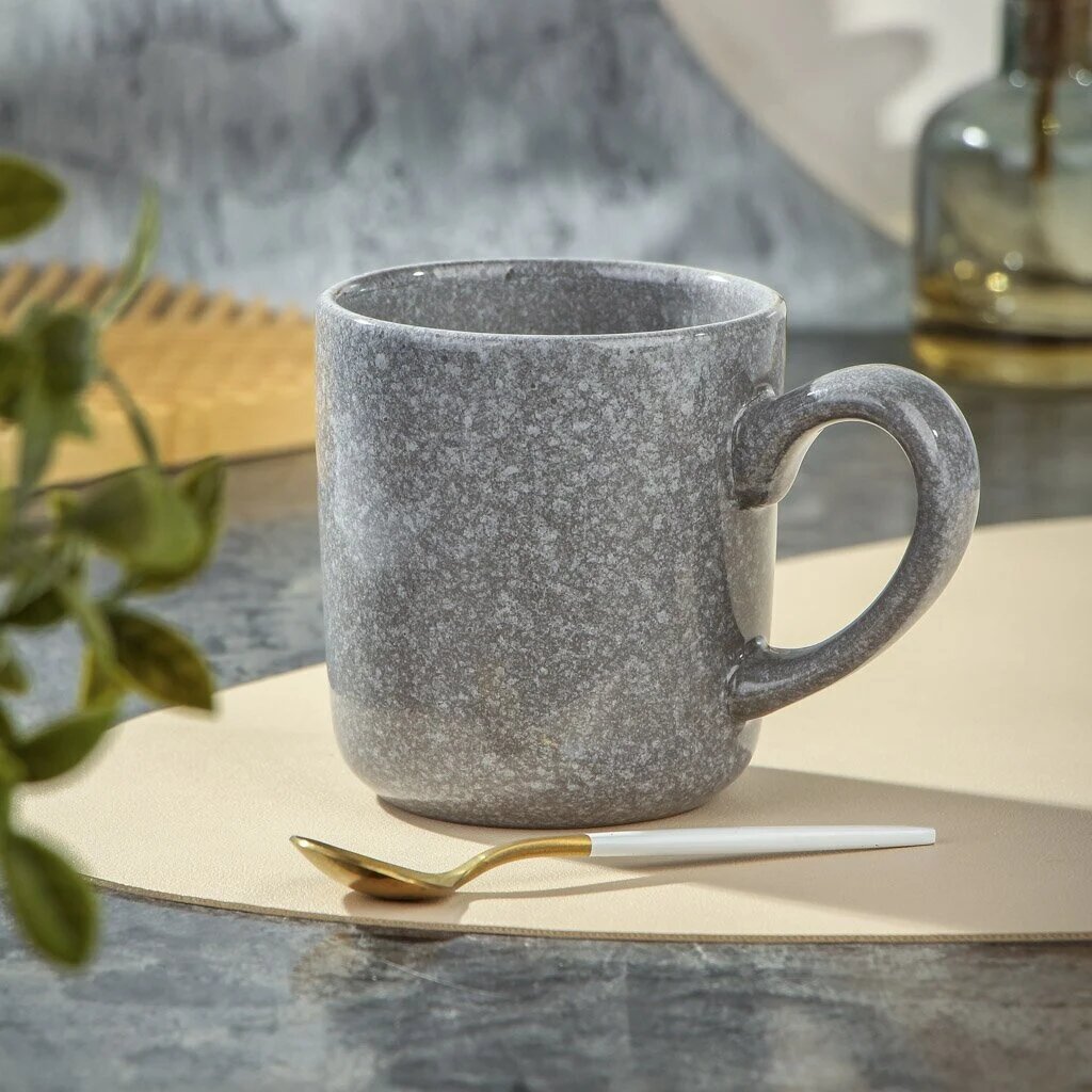 Кружка керамика 380 мл Stone Daniks HMN240412A1-MG серая