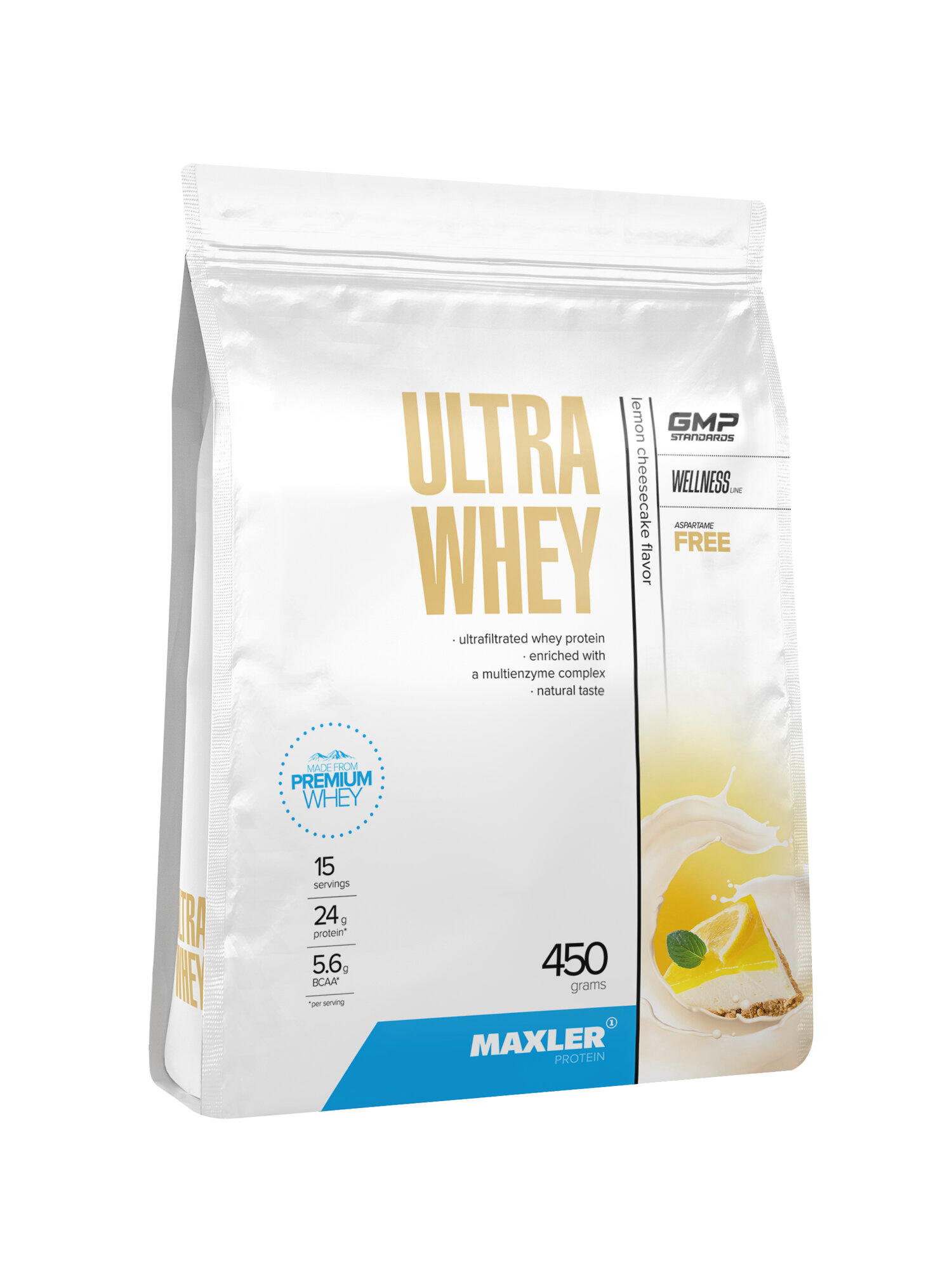 Maxler Ultra Whey 450 гр пакет (Maxler) Лимонный чизкейк