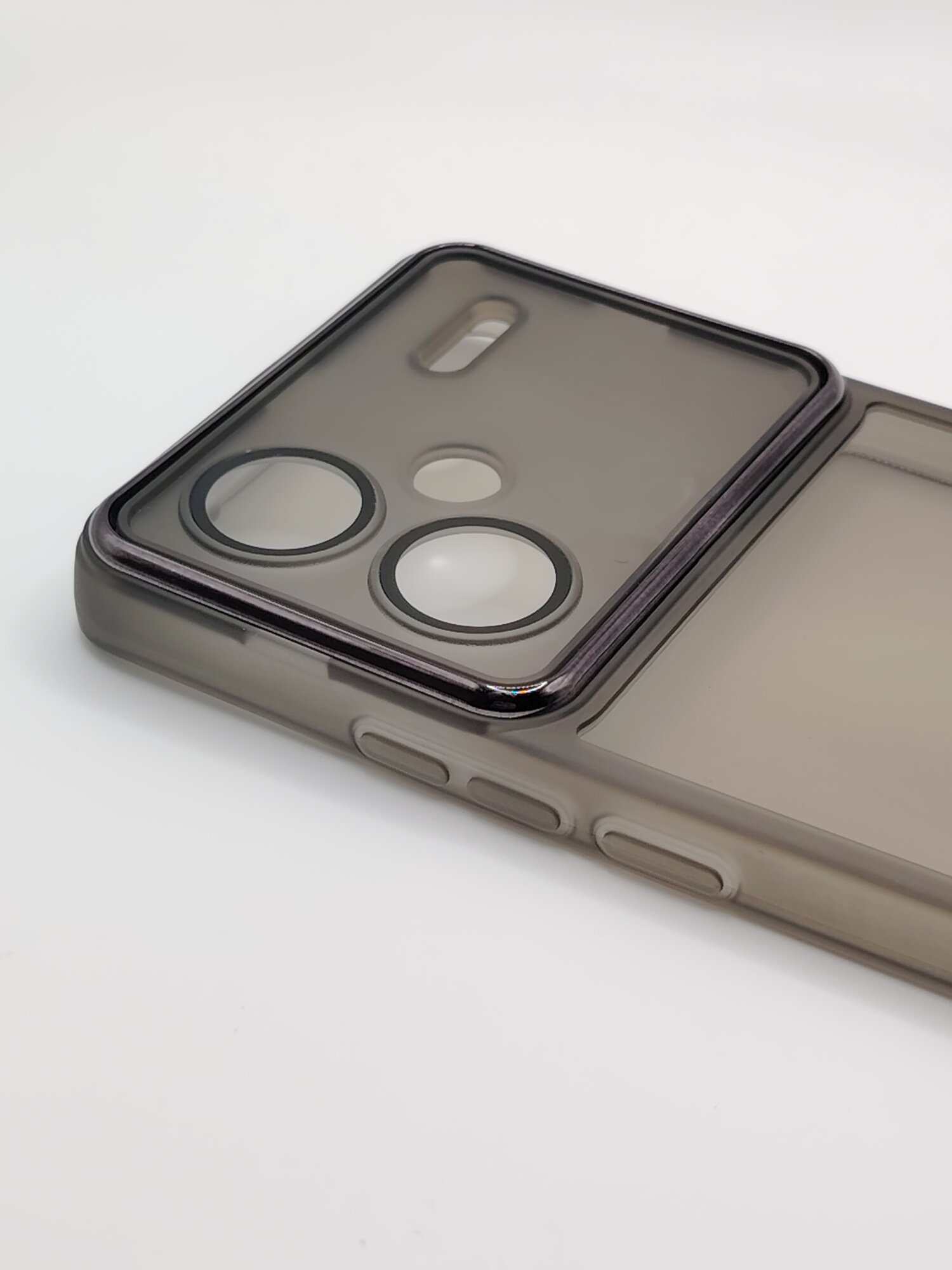 Чехол для Xiaomi Redmi Note 13 Pro Plus, чёрный, силиконовый, с защитой камеры — фото 1