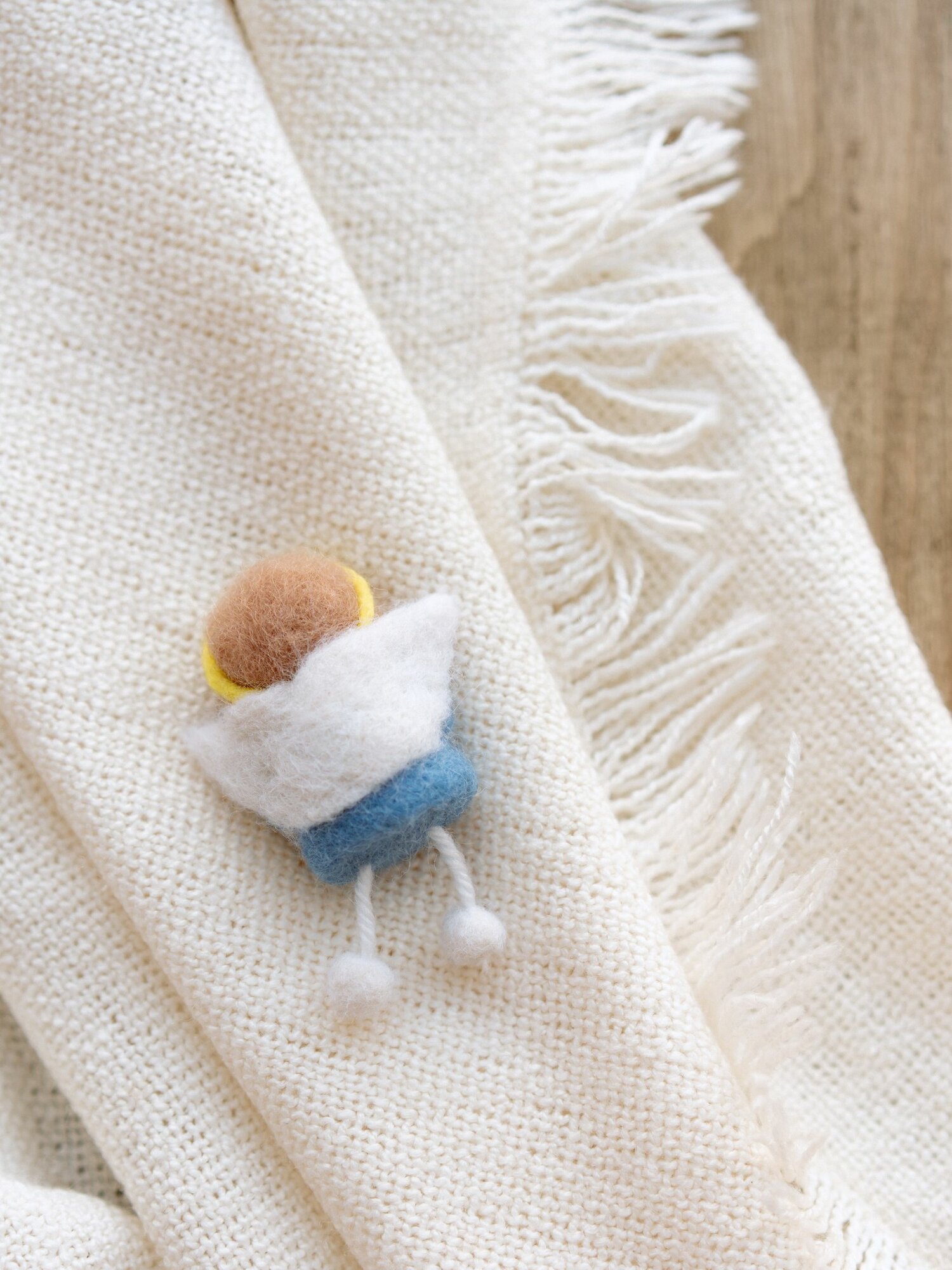 Сувенир из шерсти "Ангел", 6*5 см, Благое дело — фото 1