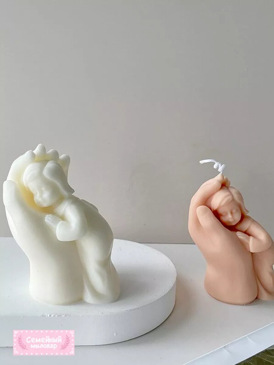 Силиконовая форма / молд для свечей и мыла Ребенок — фото 1