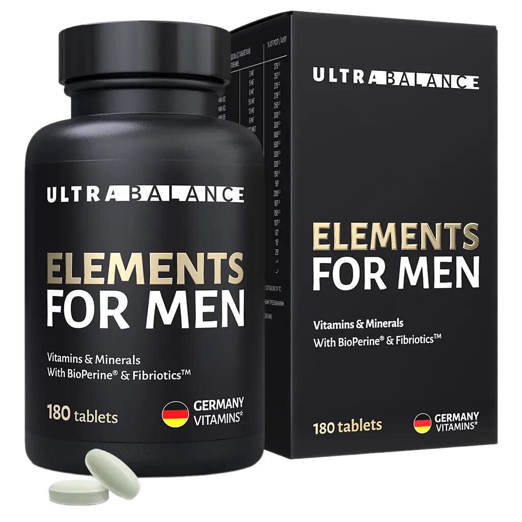 Элементы для мужчин/Elements for Men Premium UltraBalance таблетки массой 950 мг 180 шт