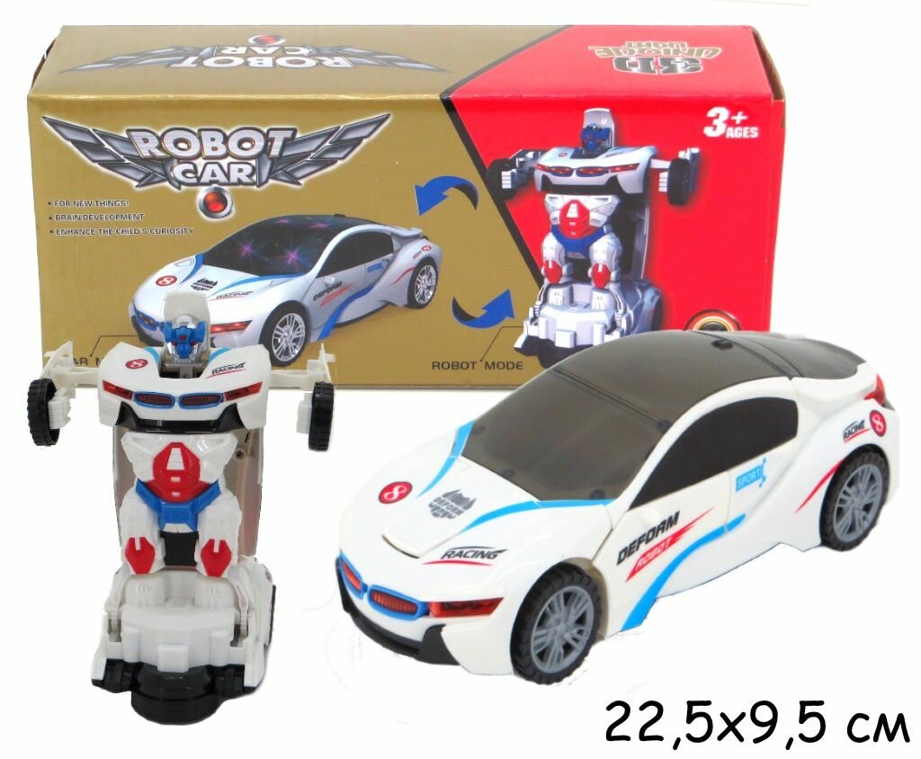 Музыкальная игрушка, Машина робот полиция, 3+