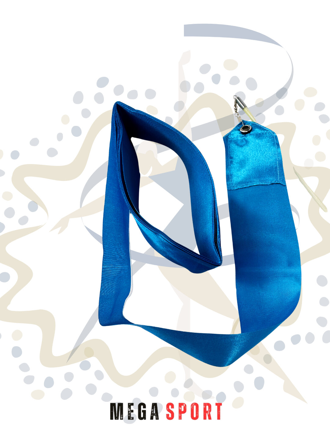 Ленты для гимнастики K_6M, атлас, полиэстер, длина 4-6 м, яркие — фото 1