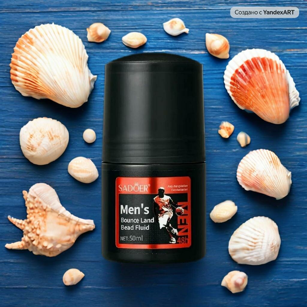 Мужской роликовый дезодорант-антиперспирант SADOER "Men's Bounce Land Bead Fluid", 50 мл.