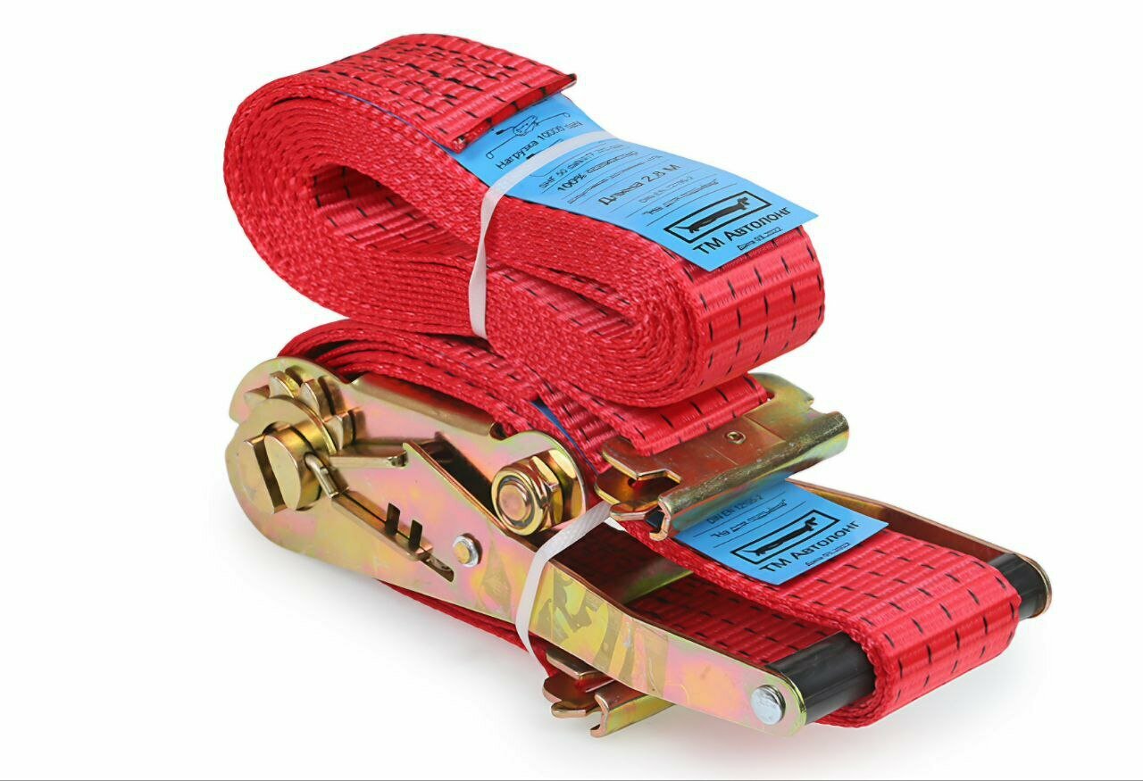 Ремень крепления груза "Евроборт", с храповиком, 5-10 т, длина 3,6 м