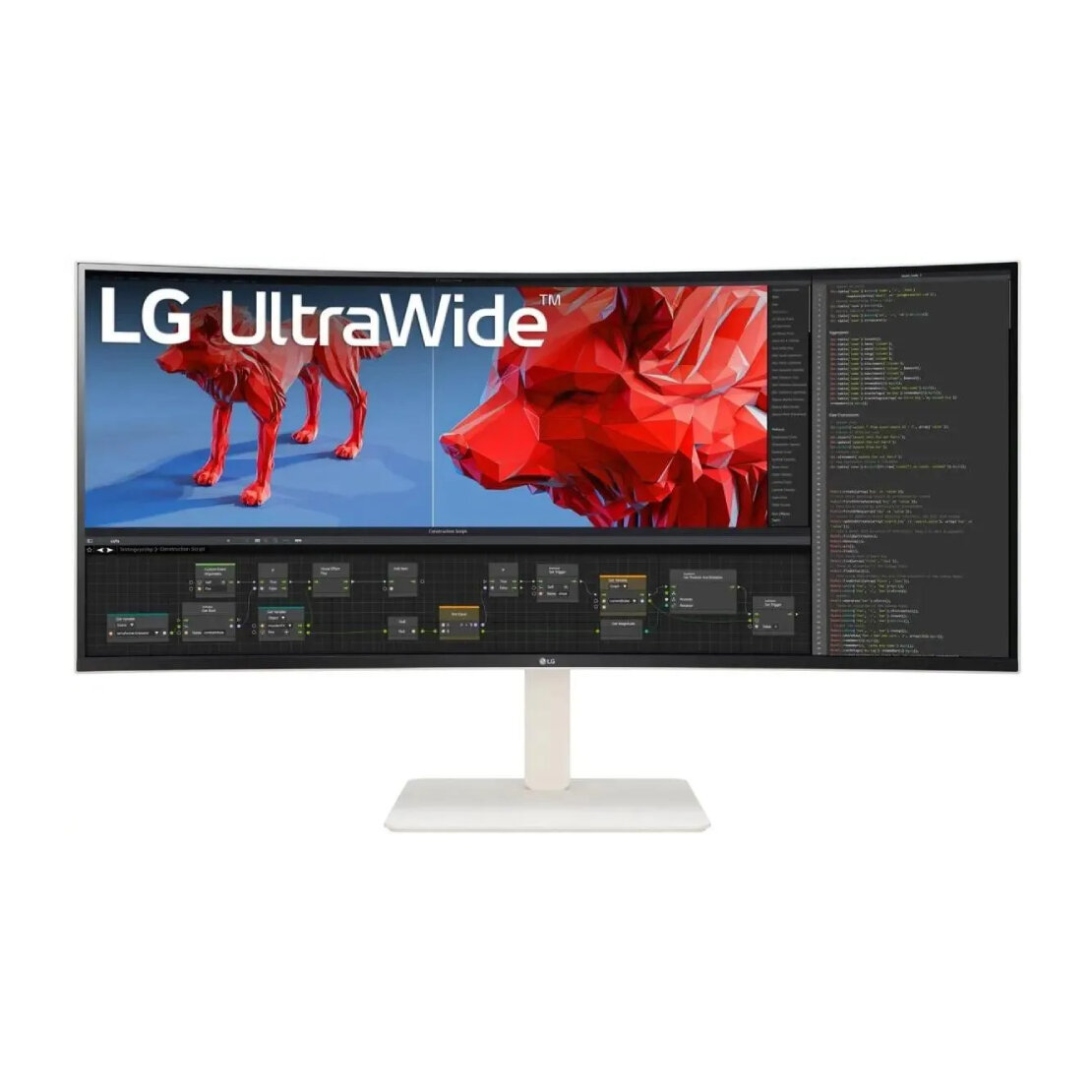 Монитор 38" LG UltraWide 38WR85QC-W, 3840x1600, 144 Гц, IPS, HDMI/M/M/DP, белый