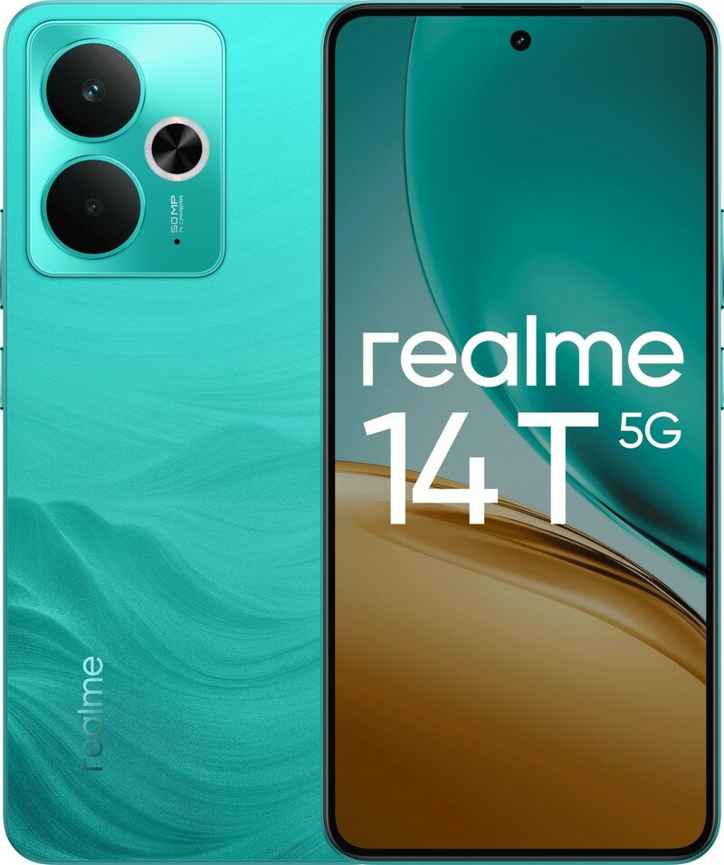 Смартфон REALME 14T 5G 12/256Gb, RMX5078, зеленый