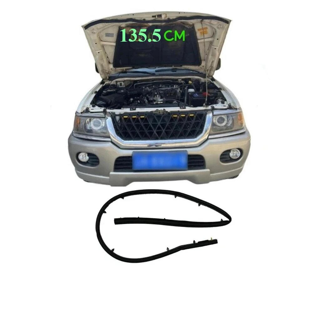 Резиновое уплотнение переднего капота 135 см для Pajero Sport Petrol 2002-2006 K90 MN136731 Полоса капота для Montero Sport Уплотнение не для Diesel, front MN136731