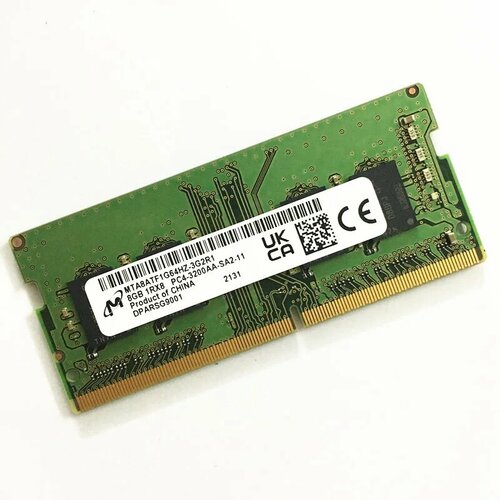 Micron DDR4 8GB 3200MHz MTA8ATF1G64HZ-3G2R1 SO-DIMM 12 V DDR4 8GB 8 Гб OEM 3040₽