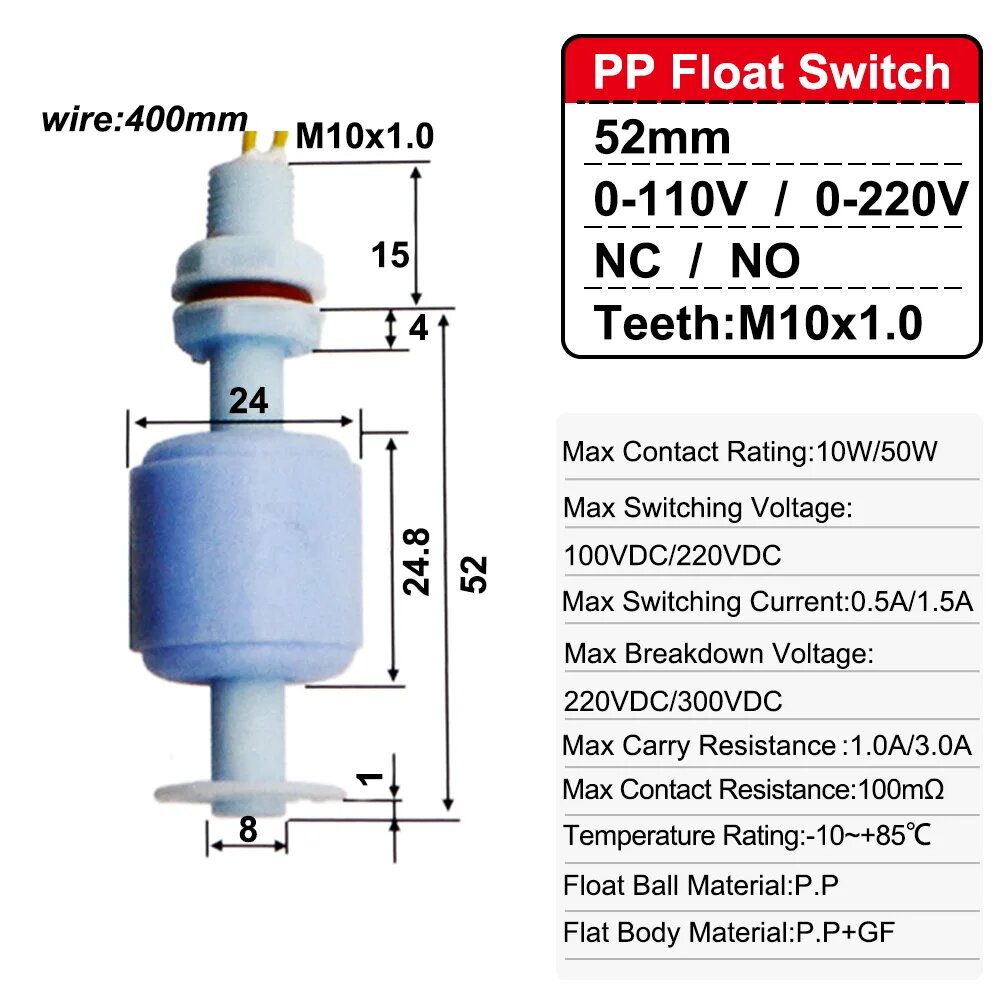 Поплавковый выключатель GoGoPanda ZP2508-ZP15010