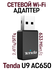 Двухдиапазонный USB Сетевой Wi-Fi адаптер Tenda U9 AC650, черный