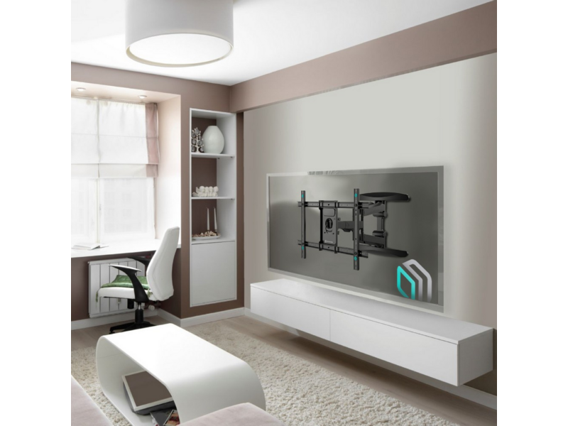 Кронштейн кронштейн / 40-75" макс 400*600 наклон -5°/+8°, поворот ±140° макс нагрузка 45,5кг, от стены 54-500мм, черный