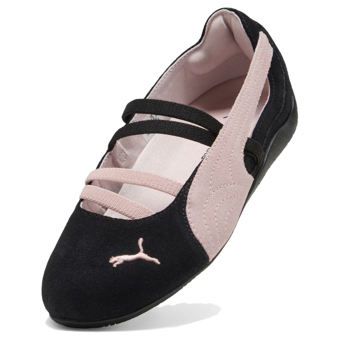 Балетки PUMA, размер 38,5 EU, черный, розовый — фото 1