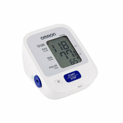 Картинки Тонометр OMRON M2 (HEM-7121-ARU) манжета 22-32см, автоматический, на плечо, адаптер питания