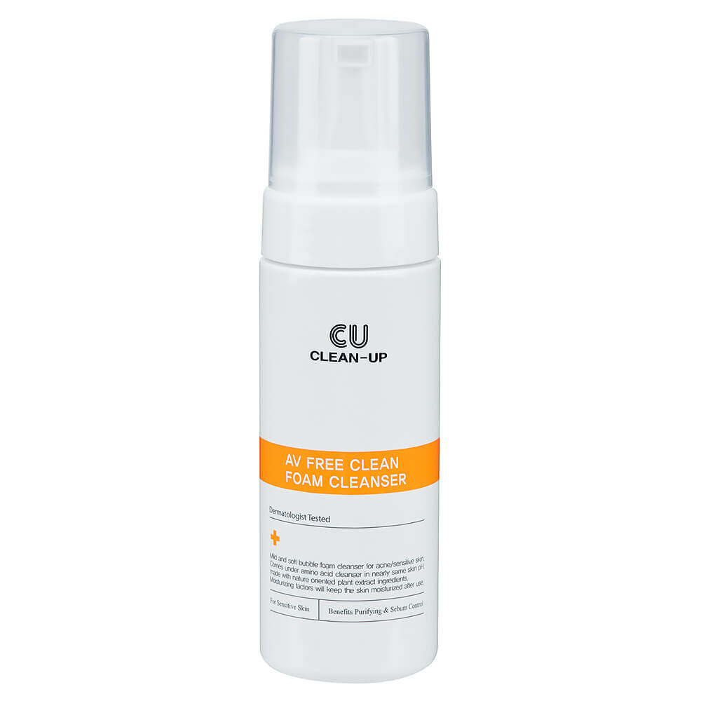 Очищающая пенка для проблемной кожи Cu skin Clean-Up AV Free Clean Foam