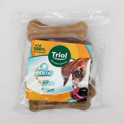 Изображение товара Кость из жилTriol DENTAL , для собак, 10 см, 30-40 г, 10 шт.