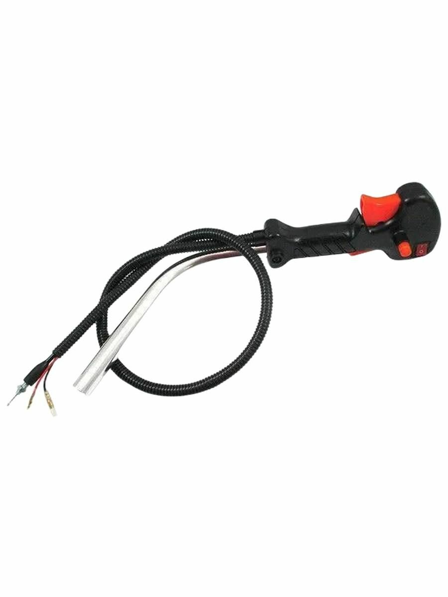 Рукоятка управления в сборе с трубой для мотокосы / триммера / бензокосы 26/33/43/53 куб. см. Ручка газа для китайского бензотриммера.