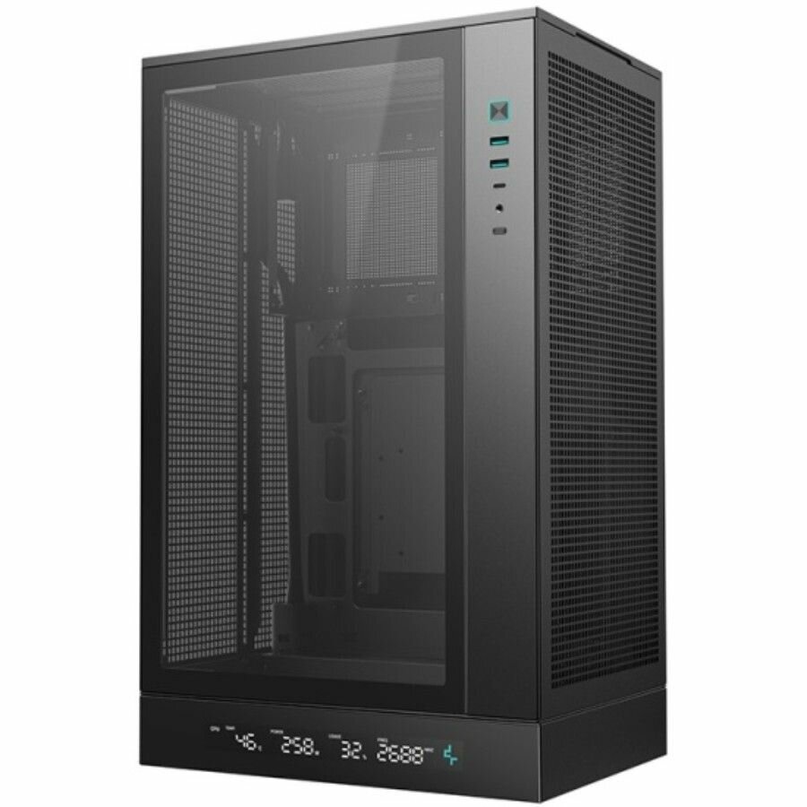 Компьютерный корпус Deepcool CH270 DIGITAL (CH270 DIGITAL) черный - Mini Tower, Mini-ITX, Micro-ATX, USB 3.2 Gen 1 Type-A