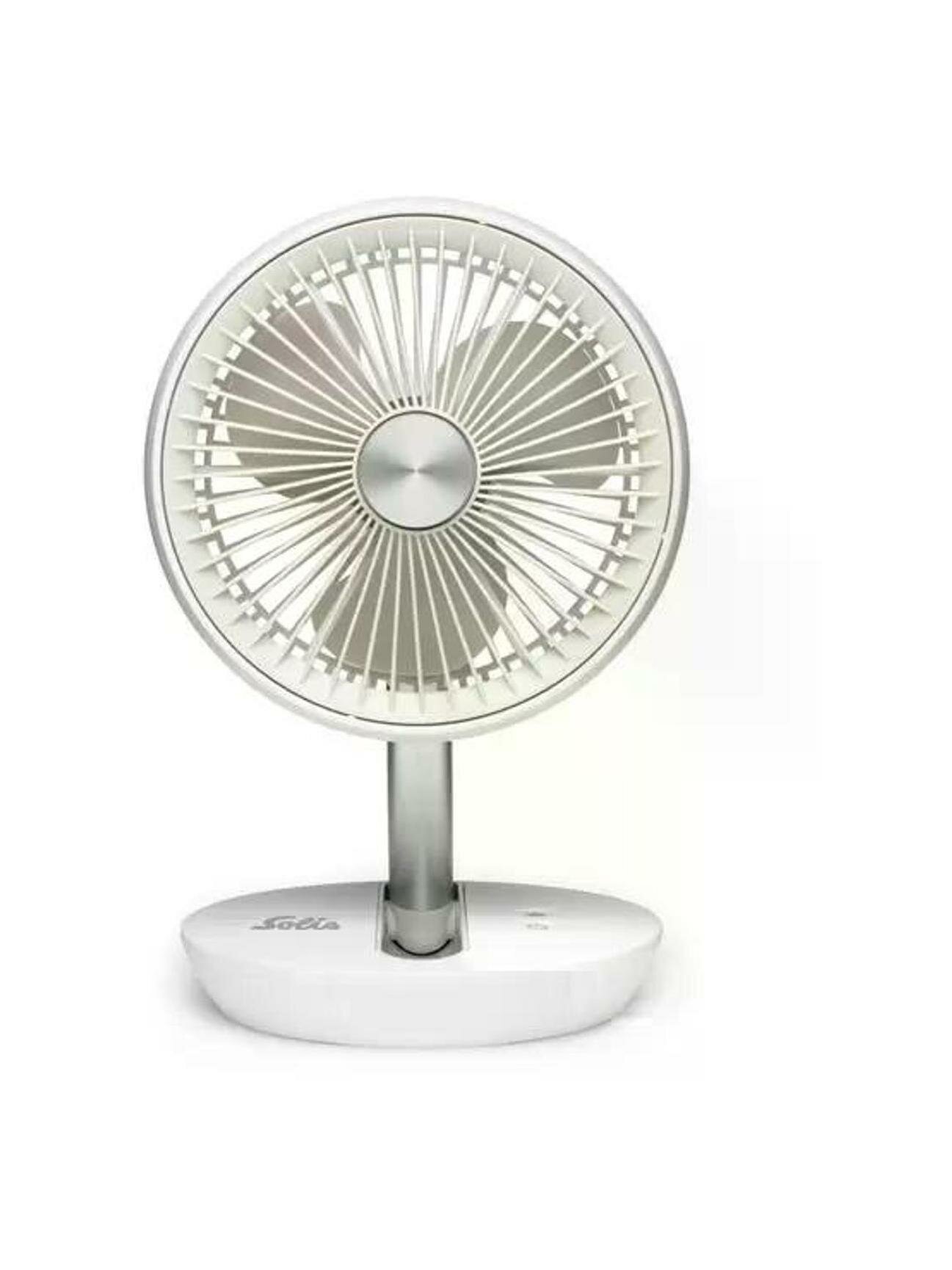 Вентилятор настольный Solis CHARGE & GO White (7586)