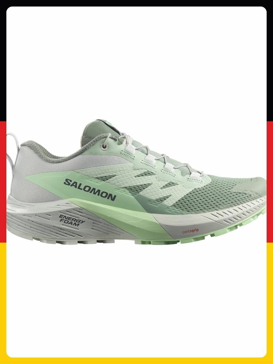 Кроссовки Salomon, размер 44 EU, зеленый
