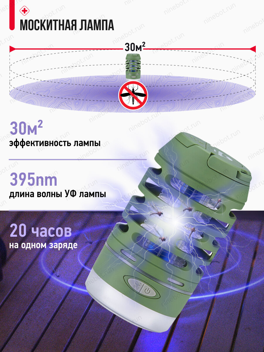 Антимоскитные Лампы Xiaomi Противомоскитная лампа Naturehike Outdoor Mosquito Killer Lamp NH22ZM005