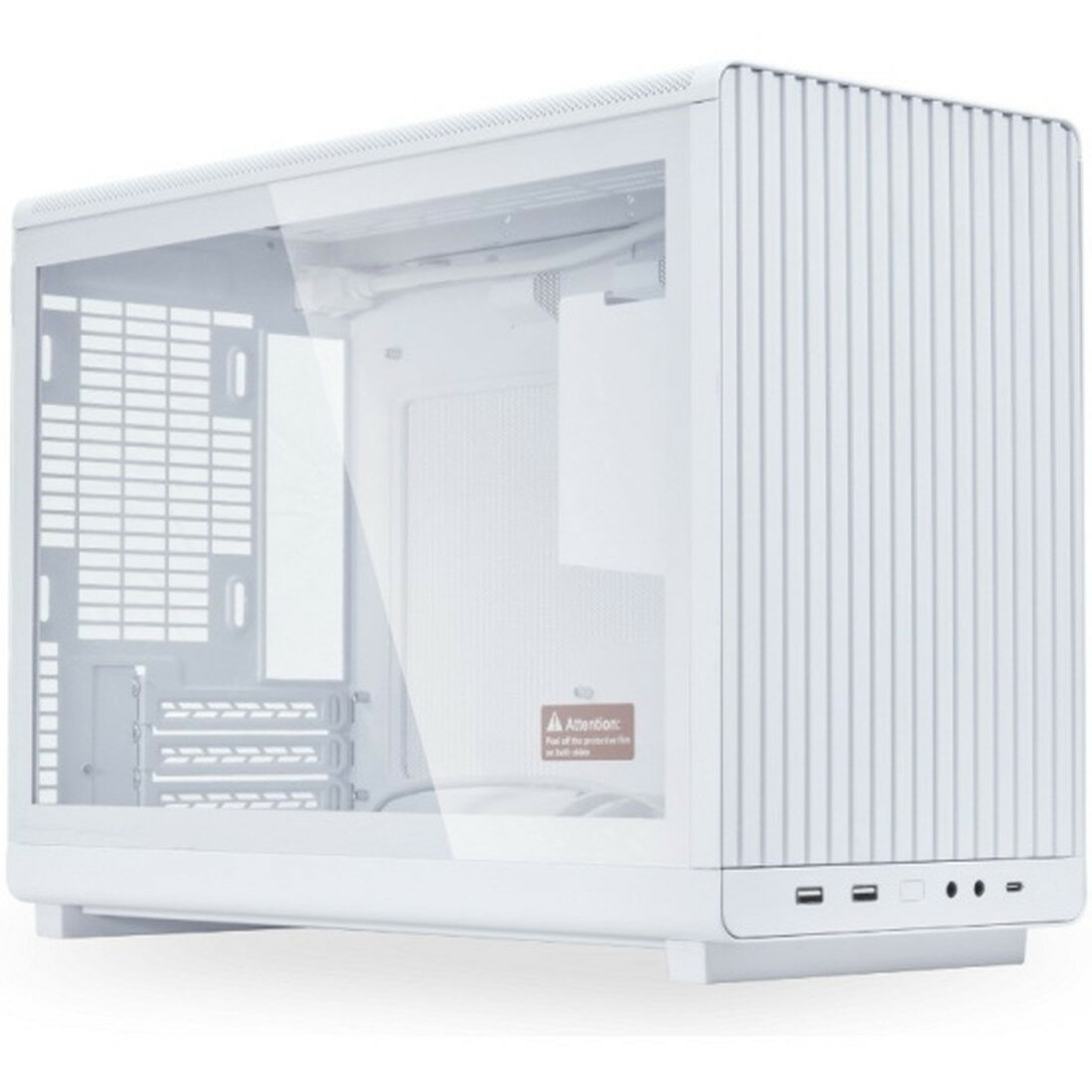 Корпус Lian Li A3-mATX TG G99.A3W.10R, Micro-Tower, ITX/MicroATX, боковое стекло, белый