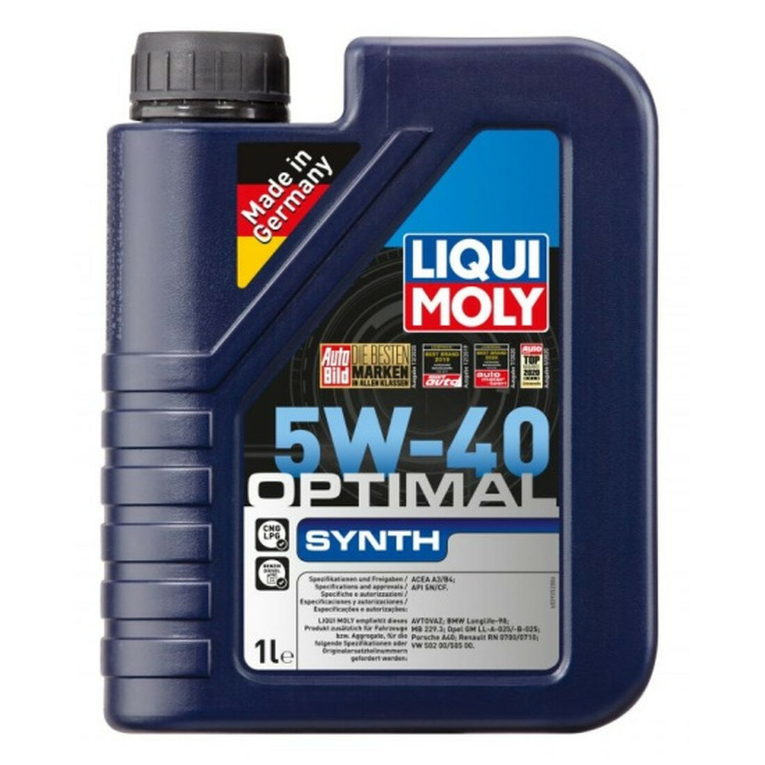 Моторное масло Liqui Moly Optimal Synth 5W 40 HC синтетическое 1 л