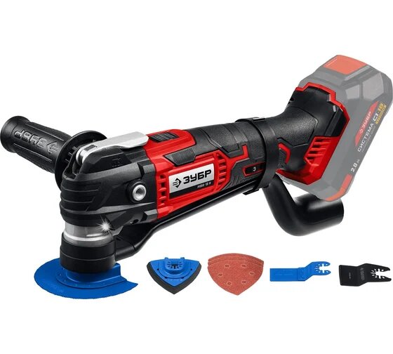 Реноватор ЗУБР 18 В без АКБ набор насадок МФИ-18 Н