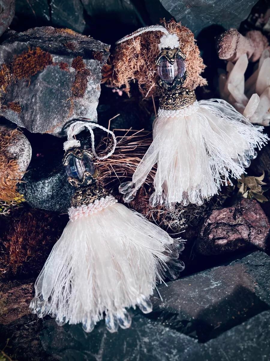 Комплект декоративных кистей AJOURELE KS-002-K-MILK для штор 2 шт