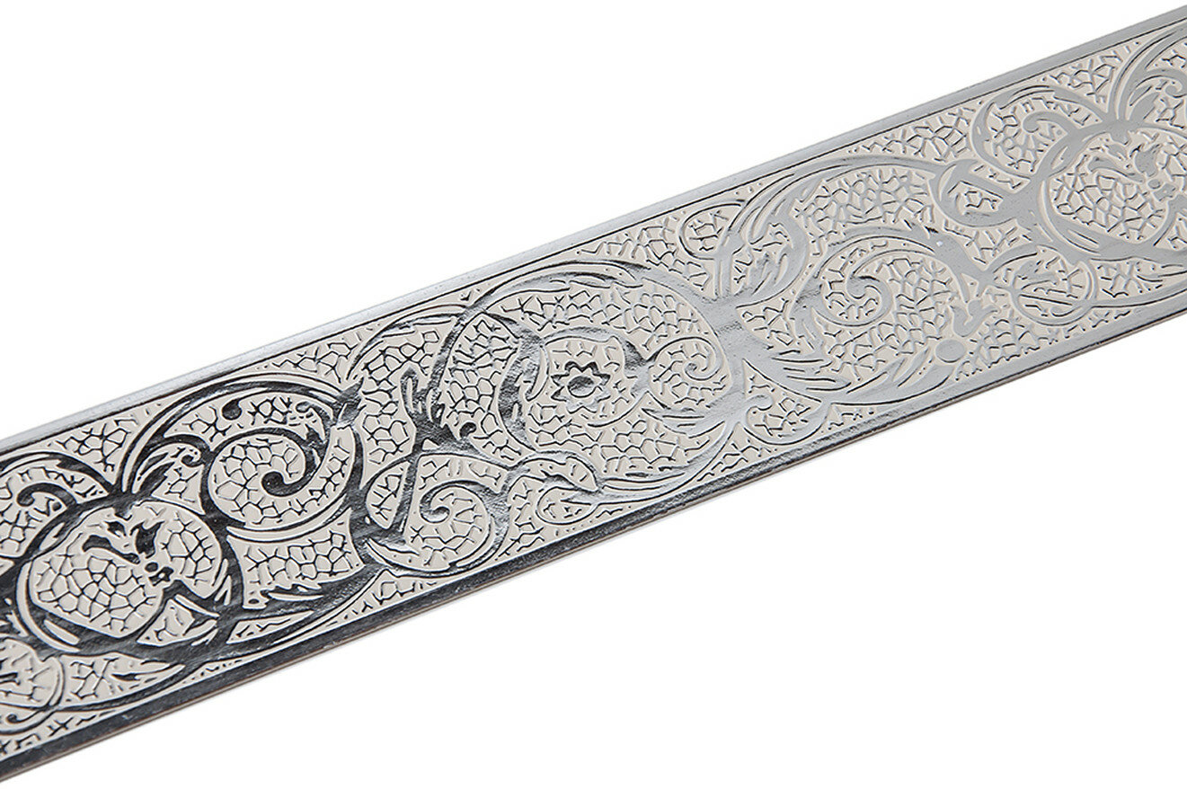 Бленда вензель 3м серебро слоновая кость